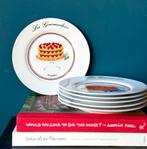 Veritable set van 6 porseleinen vintage borden met taarten, Ophalen of Verzenden, Zo goed als nieuw, Bord(en), Overige stijlen