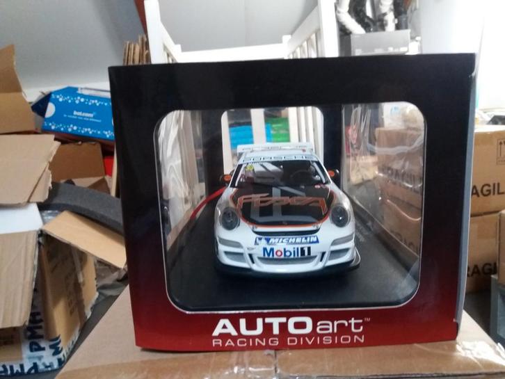Autoart 1/18 Porsche 911 997 GT3 CUP PCCA China, Hobby en Vrije tijd, Modelauto's | 1:18, Zo goed als nieuw, Autoart, Ophalen of Verzenden