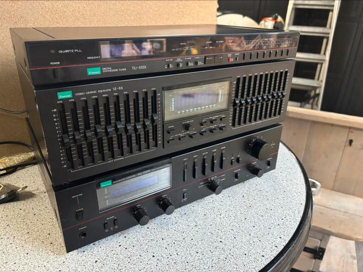 Sansui set met Kef Carina II, Audio, Tv en Foto, Versterkers en Receivers, Gebruikt, Stereo, 60 tot 120 watt, Ophalen