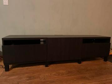 IKEA Besta TV-meubel - Zwartbruin - Delft beschikbaar voor biedingen