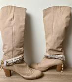 IBIZA STYLE! cowboy boots met afneembare bootbelts!, Kleding | Dames, Schoenen, Beige, Ophalen of Verzenden, Zo goed als nieuw