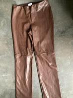 Cotton Club XL - Bruin Leerlook broek, Kleding | Dames, Broeken en Pantalons, Bruin, Maat 46/48 (XL) of groter, Ophalen of Verzenden
