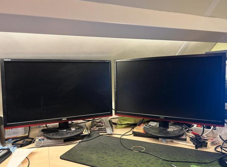 2x AOC G2460VQ6 - Snelle Gaming Monitoren, Computers en Software, Monitoren, Gebruikt, 61 t/m 100 Hz, DisplayPort, HDMI, VGA, Gaming