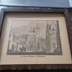 Gravure S. Jans Poort Arnhem - Ingelijst, Ophalen of Verzenden