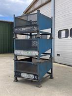 Metalen stapelbakken (meerdere stuks beschikbaar), Doe-het-zelf en Verbouw, Kratten en Dozen, Gebruikt, Verzenden, 60 cm of meer