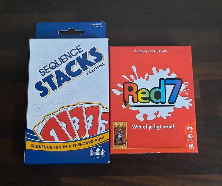 Nieuw sequence stacks en red 7 kaartspellen - beide voor €10, Hobby en Vrije tijd, Gezelschapsspellen | Kaartspellen, Nieuw, Een of twee spelers