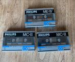 3 x Philips cassettebandjes ME*IV / MC*II, Ophalen of Verzenden, Zo goed als nieuw, Overige genres, 2 t/m 25 bandjes