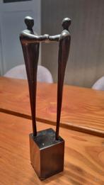 Bronzen beeld van handschuddende personen, Ophalen of Verzenden