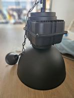 Mooie industriële mat zwarte hanglamp, Ophalen, 50 tot 75 cm, Zo goed als nieuw, Metaal