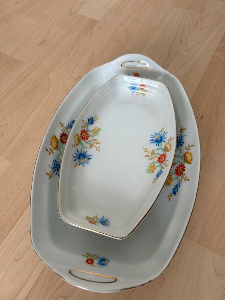 Vintage Felda Rhon Schalen Set Utrecht Bloemmotief, Antiek en Kunst, Antiek | Schalen, Ophalen