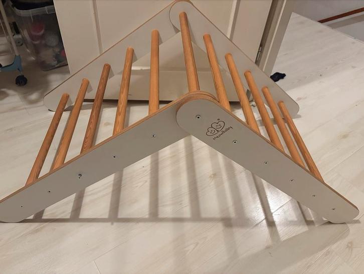 Houten Klimrek / Pikler Driehoek, Doe-het-zelf en Verbouw, Ladders en Trappen, Zo goed als nieuw, Ladder, Minder dan 2 meter, Opvouwbaar of Inschuifbaar