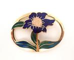 Grote cloisonnee broche, Verzenden, Zo goed als nieuw, Overige materialen
