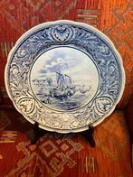 Delfts blauw bord Boch 25 cm, Ophalen of Verzenden