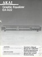 HANDLEIDING (pdf) AKAI Equalizer EA-A22 (NL,UK,FR,SP,DU,ZW), Ophalen of Verzenden, Gebruikt