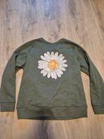 Groene Trui met Witte Bloem Maat S, Kleding | Dames, Ophalen of Verzenden, Zo goed als nieuw, Groen