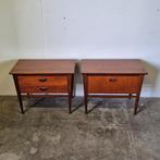 Set van 2 Louis Van Teeffelen Nachtkastjes WéBé mid century, Ophalen, Gebruikt, Louis van Teeffelen, Onbekend