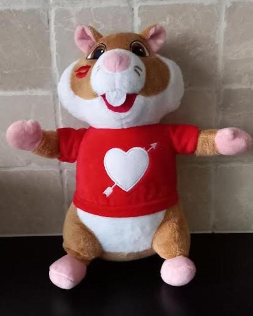 Knuffel AH hamster hartje, Kinderen en Baby's, Speelgoed | Knuffels en Pluche, Zo goed als nieuw, Overige typen, Ophalen of Verzenden