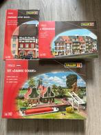 3x faller gebouw 4x figuren H0, 1x kerkhof set, Ophalen of Verzenden, Zo goed als nieuw, 1:50 of kleiner, Diorama