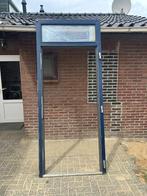 Te koop kunstof deur incl kozijn., Doe-het-zelf en Verbouw, Kunststof, Gebruikt, 215 cm of meer, Buitendeur