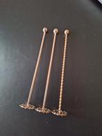 3x verzilverde cocktail - tonicstamper H.Hooijkaas, Ophalen of Verzenden, Zilver