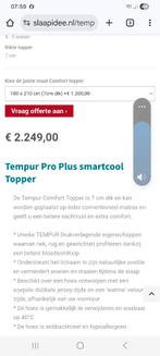Tempur topper 10 cm !, Ophalen, 210 cm, Tweepersoons, Zo goed als nieuw