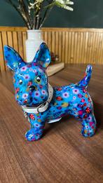 Pomme-Pidou spaarpot hond blauw, Ophalen, Nieuw, Steen, Aardewerk of Keramiek, Dier