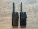 2x Motorola SL1600 (VHF) met accu’s, laders en prog.software, 15 km of meer, Ophalen of Verzenden, Zo goed als nieuw, Portofoon of Walkie-talkie