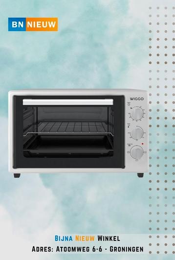 Vrijstaande Mini Oven Wiggo Electrisch 50cm35L 1800W - NIEUW beschikbaar voor biedingen