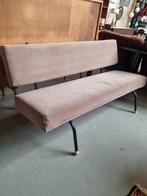 Vintage Jaren 50 buisframe bank, Ophalen, Gebruikt, Tweepersoons