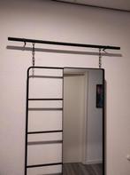 Mooie stoere metalen spiegel, Huis en Inrichting, Woonaccessoires | Spiegels, Ophalen, Zo goed als nieuw, Rechthoekig, Minder dan 100 cm