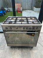 Gasfornuis 90 cm Smeg, Zo goed als nieuw, Inbouw, Inductie, 85 tot 90 cm