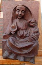 ~1930 Houten ikoon , Madonna met kind Jezus, Duitsland?, Antiek en Kunst, Ophalen of Verzenden