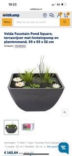 Terrasvijver Velda, kunststof maten: 55/55/34, Tuin en Terras, Bloembakken en Plantenbakken, Ophalen, Nieuw, Kunststof, Minder dan 60 cm