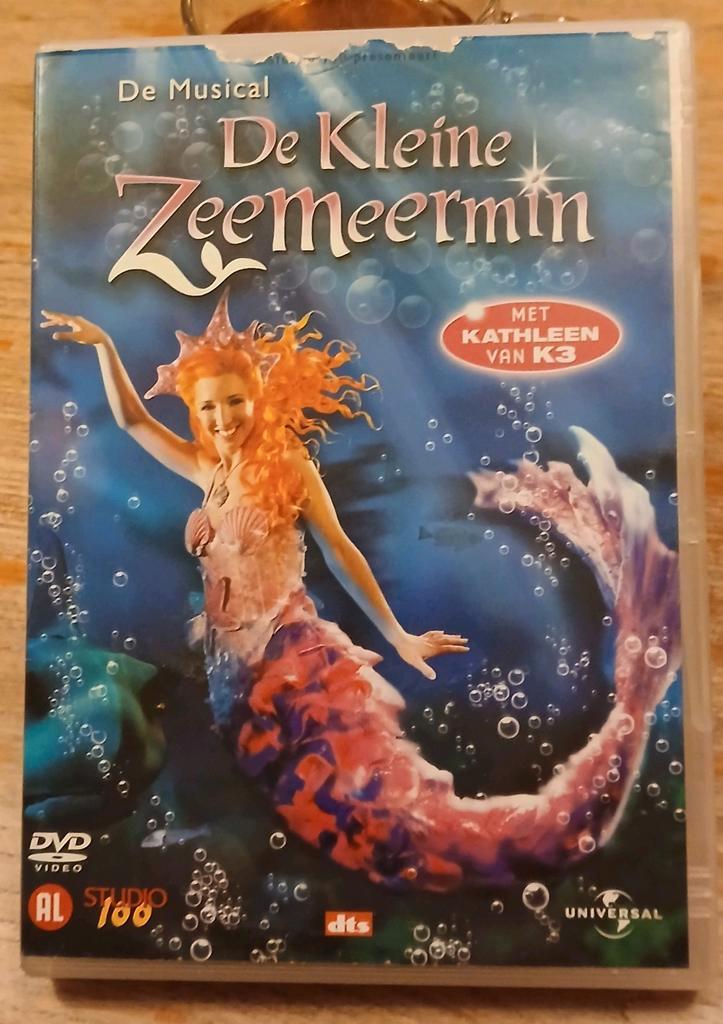 De Kleine Zeemeermin DVD - Musical met Kathleen van K3, Cd's en Dvd's, Dvd's | Documentaire en Educatief, Zo goed als nieuw, Overige typen