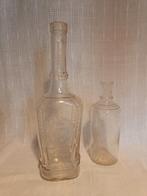 Vintage. 2 flessen met initialen, Ophalen of Verzenden