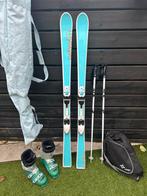 Ski set Fischer met Lange schoenen en Salomon stokken, 140 tot 160 cm, Ophalen of Verzenden, Carve, Skiën