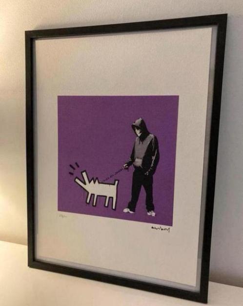 BANKSY : lithografie met certificaat, Antiek en Kunst, Kunst | Litho's en Zeefdrukken, Verzenden