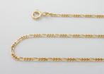Stevige 14 karaat Gouden Ketting in Valkoogschakel 45.5, Sieraden, Tassen en Uiterlijk, Kettingen, Jw, Nieuw, Ophalen of Verzenden