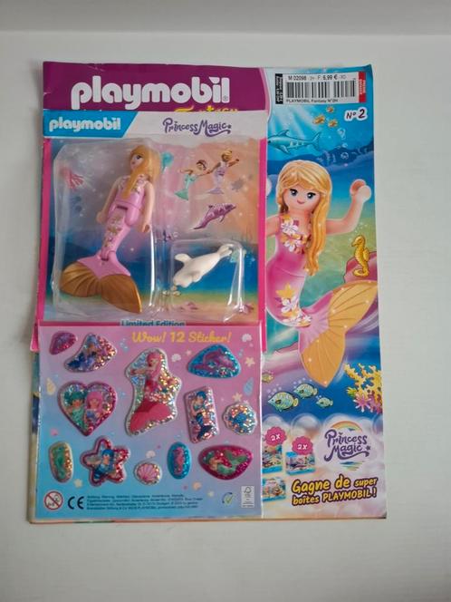 Playmobil Fantasy magazine n2 Frans + figuurtje zeemeermin, Kinderen en Baby's, Speelgoed | Playmobil, Nieuw, Complete set, Ophalen of Verzenden