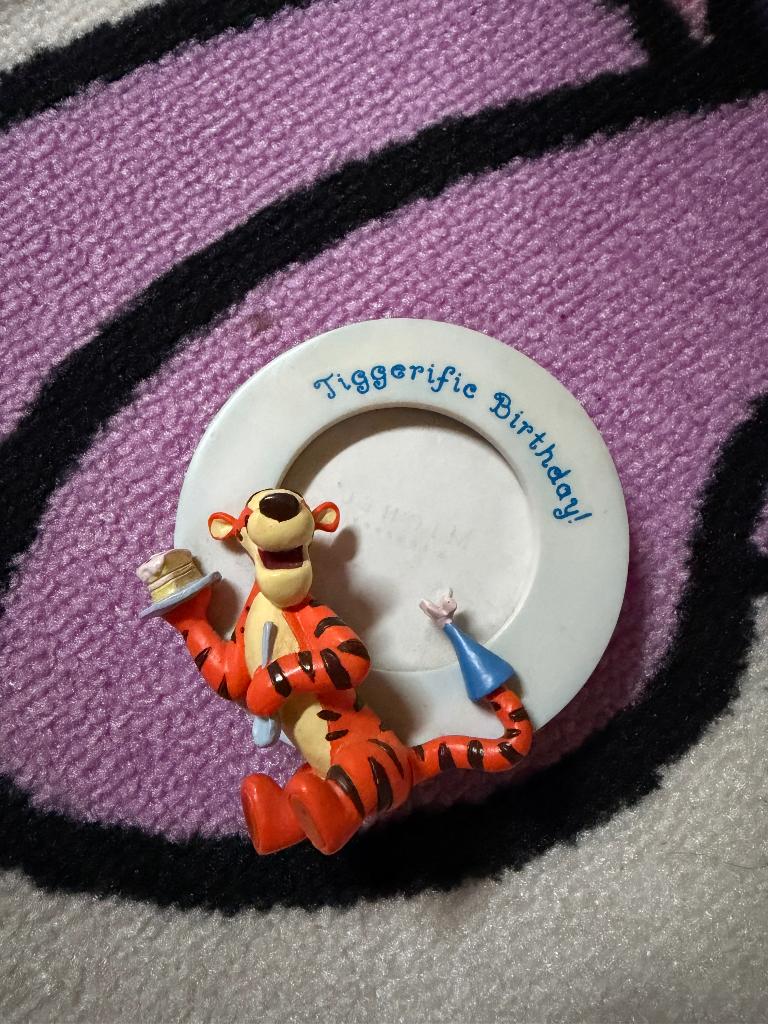 Fotolijstje Tijgetje Winnie the Pooh, Ophalen of Verzenden, Winnie de Poeh of vrienden, Zo goed als nieuw, Beeldje of Figuurtje