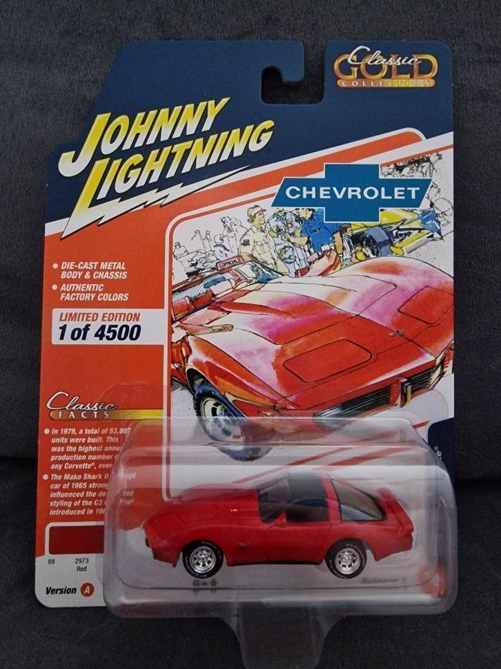 Chevrolet Corvette Johnny Lightning 1:64, Hobby en Vrije tijd, Modelauto's | Overige schalen, Nieuw, Auto, Ophalen of Verzenden