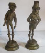 antieke karikaturale kandelaars figuren jockey 19eeuw, Verzenden