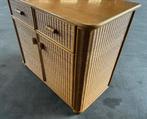 Kast Dressoir rotan Rohé design Ibiza vintage, Overige materialen, Gebruikt, 100 tot 150 cm, Ophalen of Verzenden