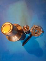 Cocktail Shaker Set 3-delig Zwart/Goud, Ophalen of Verzenden, Nieuw