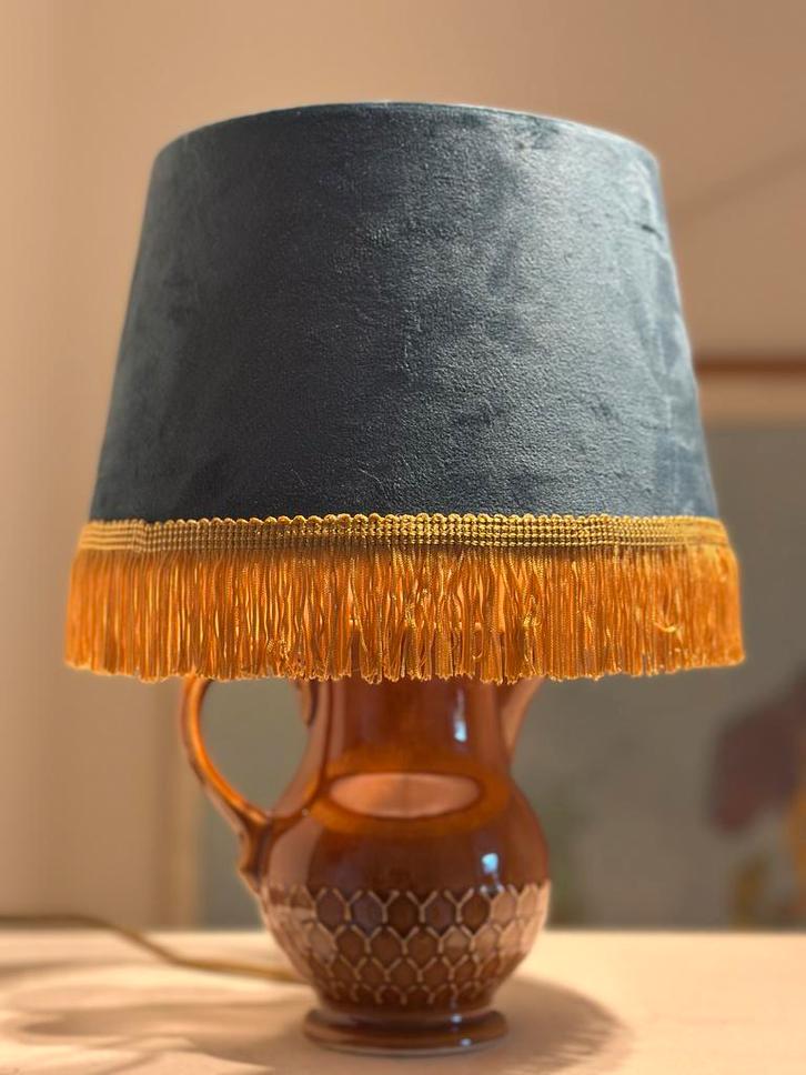 Theepot Tafellamp - Uniek Design!, Huis en Inrichting, Lampen | Vloerlampen, Gebruikt, Minder dan 100 cm, Stof, Ophalen of Verzenden