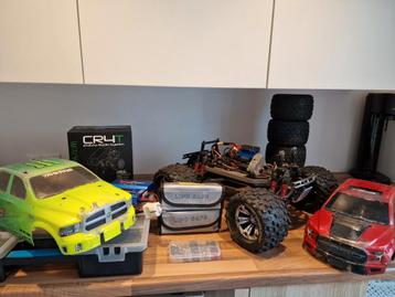 Traxxas Emaxx - compleet + reserveonderdelen + 2x lipo  beschikbaar voor biedingen