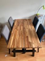 Tafel met 4 stoelen, Huis en Inrichting, Tafels | Eettafels, Ophalen, 50 tot 100 cm, Zo goed als nieuw, Vijf personen of meer