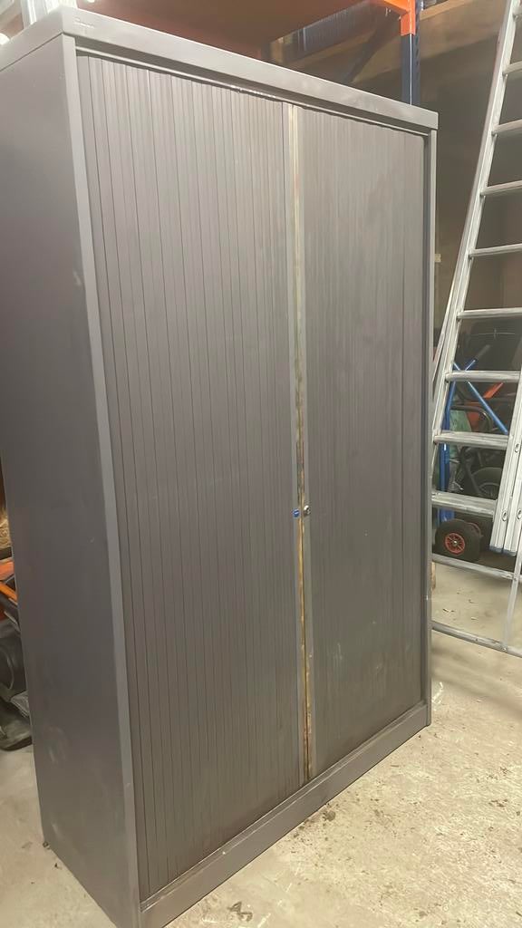 Roldeurkast, stalen kast, Huis en Inrichting, Kasten | Roldeurkasten en Archiefkasten, Ophalen, Zo goed als nieuw, 25 tot 50 cm