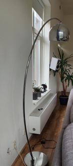 Lamp metalen bol staanlamp design, Ophalen, Zo goed als nieuw, Metaal, 150 tot 200 cm
