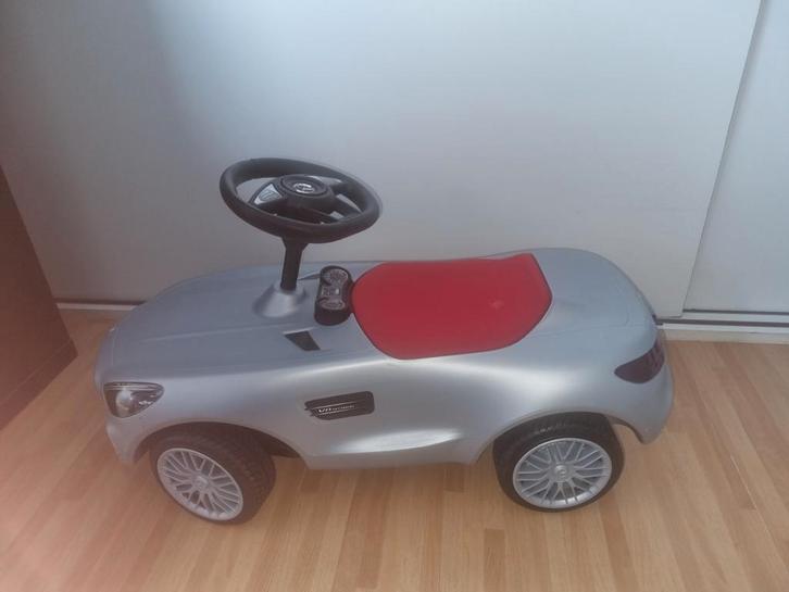 Mercedes-Benz Kinderauto - Zilver/Rood - Goede Staat, Kinderen en Baby's, Speelgoed | Buiten | Accuvoertuigen, Gebruikt, Ophalen